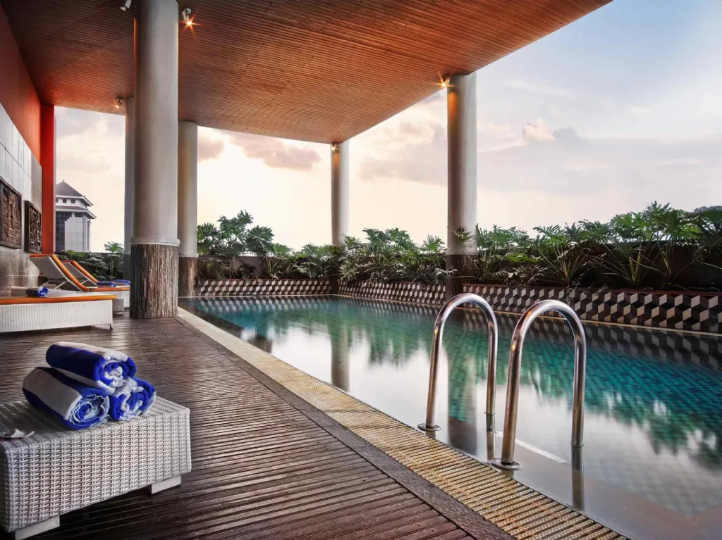 Rooftop pool at The Royal Surakarta Heritage